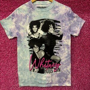 Whitney Houston  Retro Tie Dye Tshirt size Small